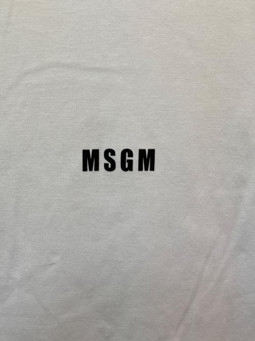 MSGM（エムエスジーエム）MSGM (エムエスジーエム) ロゴプリントTシャツ ホワイト サイズ:XSの古着・服飾アイテム