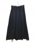 MM6 Maison Margielaエムエムシックスメゾンマルジェラ）の古着「インディゴ染めロングスカート　S52MA0012」｜インディゴ