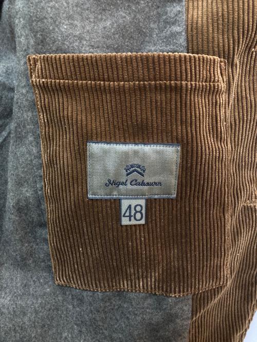 NIGEL CABOURN（ナイジェルケーボン）NIGEL CABOURN (ナイジェルケーボン) コーデュロイ3Bホスピタルジャケット ブラウン サイズ:48の古着・服飾アイテム