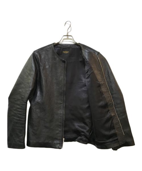 FINECREEK&CO（ファインクリークアンドコー）FINECREEK＆CO (ファインクリーク) レザージャケット ブラック サイズ:40の古着・服飾アイテム