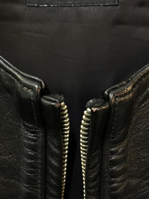 FINECREEK&CO（ファインクリークアンドコー）FINECREEK＆CO (ファインクリーク) レザージャケット ブラック サイズ:40の古着・服飾アイテム