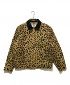 WACKO MARIA×Dickiesワコマリア×ディッキーズ）の古着「LEOPARD WORK JACKET　25SS-WMO-DC03」｜ブラック×ベージュ