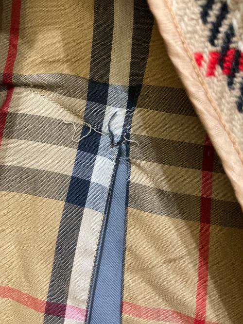 Burberry's（バーバリー）Burberry's (バーバリーズ) ライナー付ステンカラーコート グレー サイズ:サイズ表記なしの古着・服飾アイテム