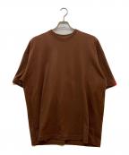 LOOPWHEELER×BEAMSループウィラー×ビームス）の古着「ルーズフィット  Tシャツ」｜ブラウン