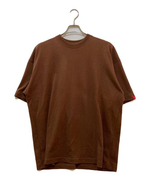 LOOPWHEELER（ループウィラー）LOOPWHEELER (ループウィラー) BEAMS (ビームス) ルーズフィット  Tシャツ ブラウン サイズ:Lの古着・服飾アイテム