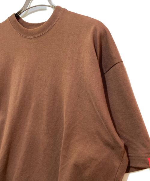 LOOPWHEELER（ループウィラー）LOOPWHEELER (ループウィラー) BEAMS (ビームス) ルーズフィット  Tシャツ ブラウン サイズ:Lの古着・服飾アイテム