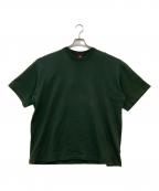 LOOPWHEELER×BEAMSループウィラー×ビームス）の古着「ルーズフィット  Tシャツ」｜グリーン