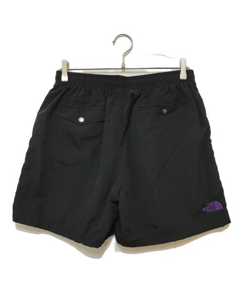 THE NORTHFACE PURPLELABEL（ザ・ノースフェイス パープルレーベル）THE NORTHFACE PURPLELABEL (ザ・ノースフェイス パープルレーベル) BEAMS (ビームス) Nylon Logo Shorts　NT4203N ブラック サイズ:34の古着・服飾アイテム