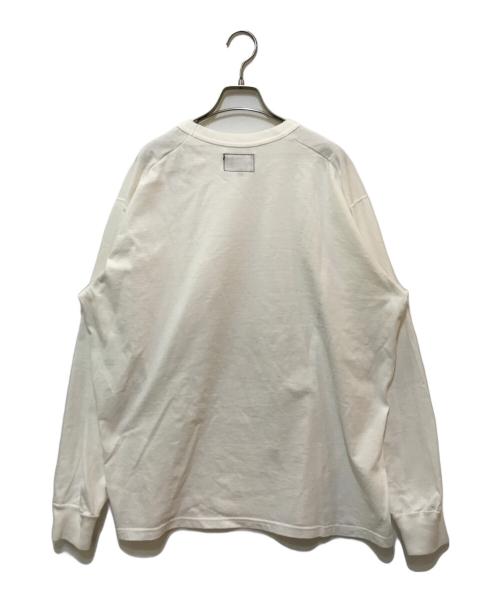 THE NORTHFACE PURPLELABEL（ザ・ノースフェイス パープルレーベル）THE NORTHFACE PURPLELABEL (ザ・ノースフェイス パープルレーベル) 7oz Long Sleeve Pocket Tee　NT3365N ホワイト サイズ:Lの古着・服飾アイテム