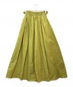 TODAYFULトゥデイフル）の古着「Cotton Gather Skir」｜イエロー