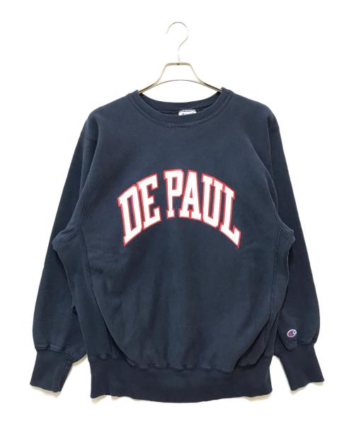 Champion REVERSE WEAVE（チャンピオン リバース ウィーブ）Champion REVERSE WEAVE (チャンピオン リバース ウィーブ) 80`sリバースウィーブスウェット ネイビー サイズ:XLARGEの古着・服飾アイテム