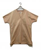 MM6 Maison Margielaエムエムシックスメゾンマルジェラ）の古着「ロウ ウォッシュ゛ドデニムチュニック　S52CT0193」｜ピンク