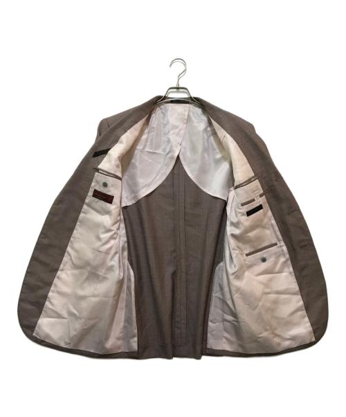 ERMENEGILDO ZEGNA（エルメネジルド・ゼニア）Ermenegildo Zegna (エルメネジルド・ゼニア) 3Bジャケット レッド サイズ:表記なし(実寸をご参照下さい)の古着・服飾アイテム