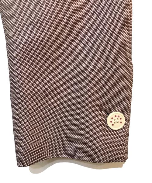 ERMENEGILDO ZEGNA（エルメネジルド・ゼニア）Ermenegildo Zegna (エルメネジルド・ゼニア) 3Bジャケット レッド サイズ:表記なし(実寸をご参照下さい)の古着・服飾アイテム