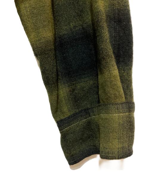 Sierra Wools（シエラ ウールズ）Sierra Wools (シエラ ウールズ) オンブレチェックウールシャツ グリーン サイズ:Mの古着・服飾アイテム