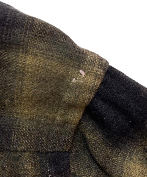 Sierra Wools（シエラ ウールズ）Sierra Wools (シエラ ウールズ) オンブレチェックウールシャツ グリーン サイズ:Mの古着・服飾アイテム