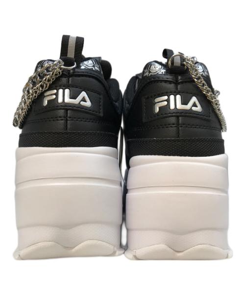 FILA（フィラ）FILA (フィラ) DISRUPTOR II WEDGE FESTIVAL ブラック サイズ:24.5 未使用品の古着・服飾アイテム
