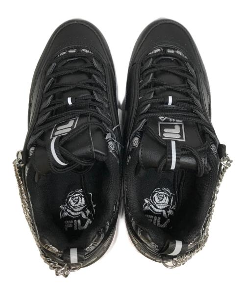 FILA（フィラ）FILA (フィラ) DISRUPTOR II WEDGE FESTIVAL ブラック サイズ:24.5 未使用品の古着・服飾アイテム