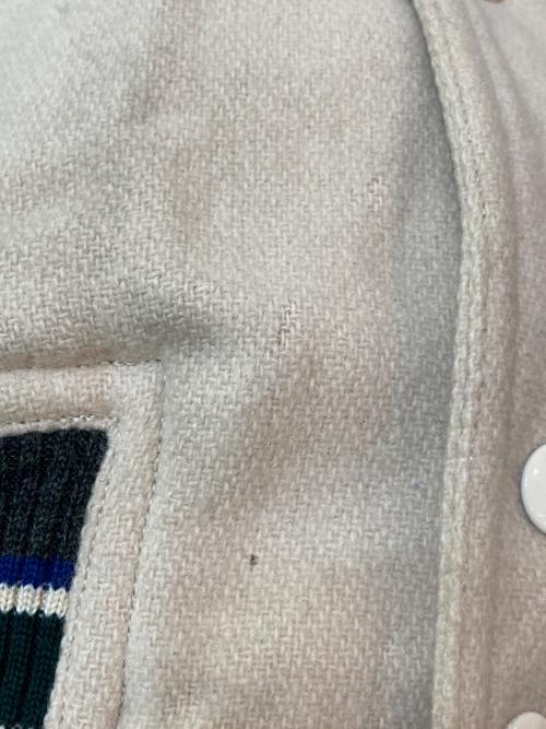 I.S.（アイエス）I.S. (アイエス) 80's ロゴバーシティージャケット RF34044 ベージュ サイズ:7の古着・服飾アイテム