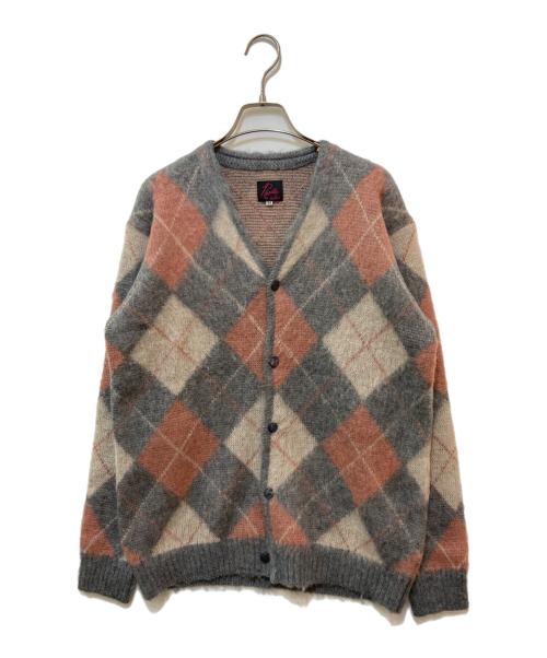 Needles（ニードルズ）Needles (ニードルズ) BEAMS BOY (ビームスボーイ) モヘヤブレンドチェックカーディガン グレー サイズ:XSの古着・服飾アイテム