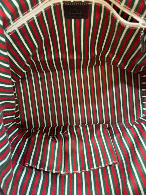 GUCCI（グッチ）GUCCI (グッチ) GGキャンバス ニューブリット トートバッグ　169946 ベージュの古着・服飾アイテム