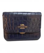 COACHコーチ）の古着「Brynn Flap Crossbody　C5631」｜ネイビー