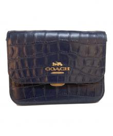 COACH（コーチ）の古着「Brynn Flap Crossbody　C5631」｜ネイビー