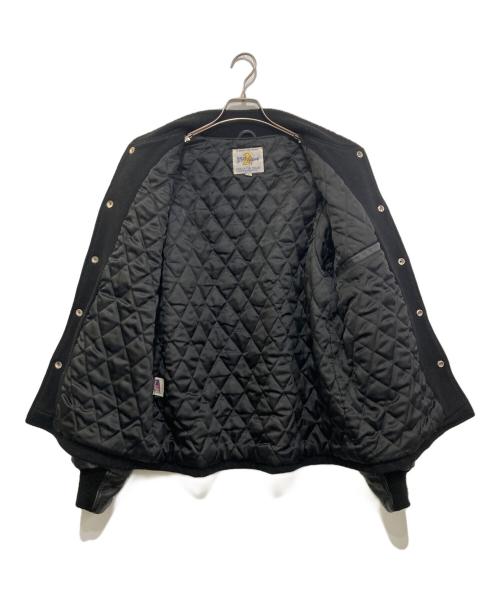 GB sport（ゴールデンベアスポーツ）GB sport (ゴールデンベアスポーツ) レザー切替スタジャン ブラック サイズ:Mの古着・服飾アイテム