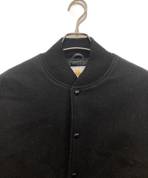 GB sport（ゴールデンベアスポーツ）GB sport (ゴールデンベアスポーツ) レザー切替スタジャン ブラック サイズ:Mの古着・服飾アイテム