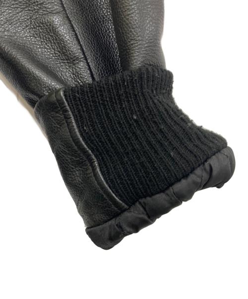 GB sport（ゴールデンベアスポーツ）GB sport (ゴールデンベアスポーツ) レザー切替スタジャン ブラック サイズ:Mの古着・服飾アイテム