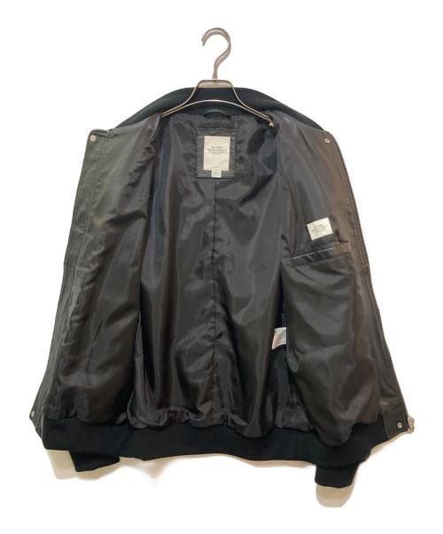 THE CRIMIE（ザ クライミー）THE CRIMIE (ザ クライミー) LAMB LEATHER BOMBER JACKET ブラック サイズ:Lの古着・服飾アイテム