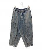 TIGHTBOOTH PRODUCTIONタイトブースプロダクション）の古着「DENIM BAKER BALLOON PANTS」｜インディゴ