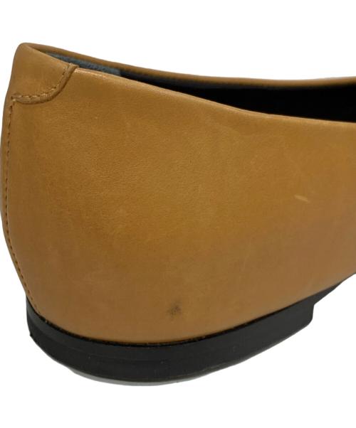 JIL SANDER（ジルサンダー）JIL SANDER (ジルサンダー) レザーフラットシューズ ベージュ サイズ:38の古着・服飾アイテム