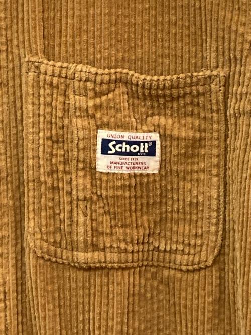 Schott（ショット）Schott (ショット) CORDUROY COVERALL ベージュ サイズ:Mの古着・服飾アイテム