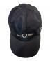 中古・古着 FRED PERRY (フレッドペリー) GRAPHIC TAPE CAP　HW4634 ブラック サイズ:ONE SIZE 未使用品：6000円