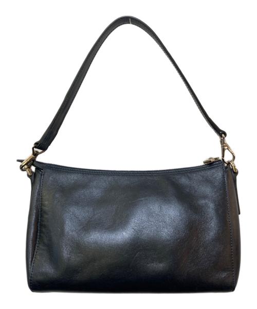 HIROFU（ヒロフ）HIROFU (ヒロフ) レザーワンショルダーバッグ ブラックの古着・服飾アイテム