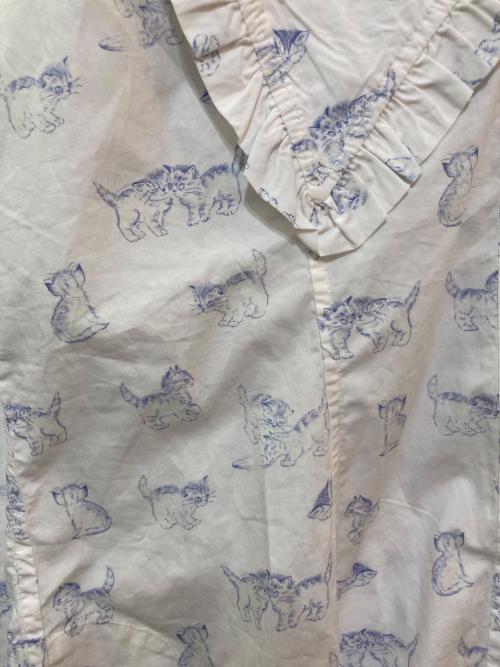 GANNI（ガニー）Ganni (ガニー) フリルカラーブラウス　F5777 ホワイト サイズ:34の古着・服飾アイテム