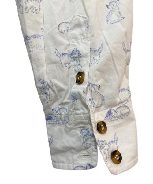 GANNI（ガニー）Ganni (ガニー) フリルカラーブラウス　F5777 ホワイト サイズ:34の古着・服飾アイテム