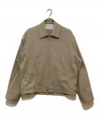 nonnotteノノット）の古着「Zip Up Blouson Hard Twist incomplete double cloth　N-24S-012」｜ベージュ