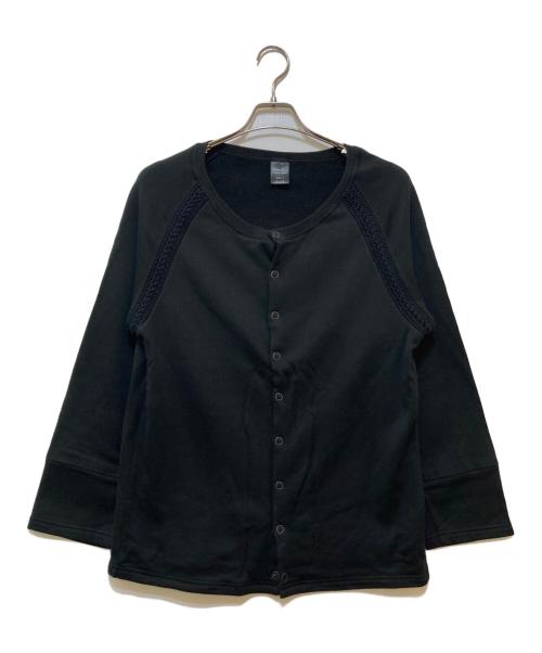 NUMBER (N)INE（ナンバーナイン）NUMBER (N)INE (ナンバーナイン) スウェットカーディガン ブラック サイズ:4の古着・服飾アイテム