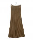 DEUXIEME CLASSEドゥーズィエム クラス）の古着「beauty pleated スカート」｜ベージュ