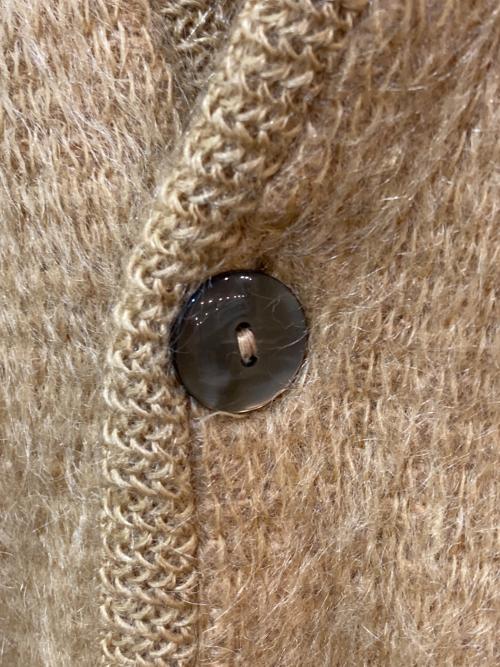 pennleigh（ペンリー）pennleigh (ペンリー) ウールモヘアカーディガン イエロー サイズ:Lの古着・服飾アイテム