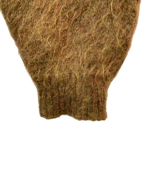 BRENT（ブレント）BRENT (ブレント) ウールモヘアカーディガン ブラウン サイズ:Lの古着・服飾アイテム