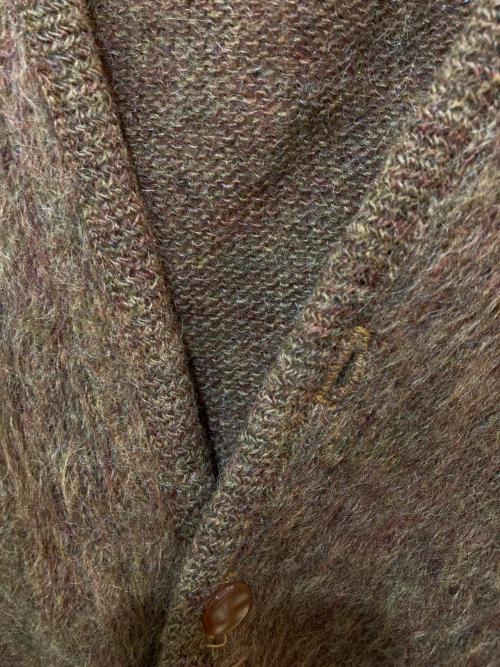 BRENT（ブレント）BRENT (ブレント) ウールモヘアカーディガン ブラウン サイズ:Lの古着・服飾アイテム