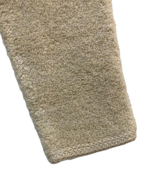 Mila Owen（ミラオーウェン）Mila Owen (ミラオーウェン) 金釦ノーカラーコンパクトラメニットジャケット ベージュ サイズ:1の古着・服飾アイテム