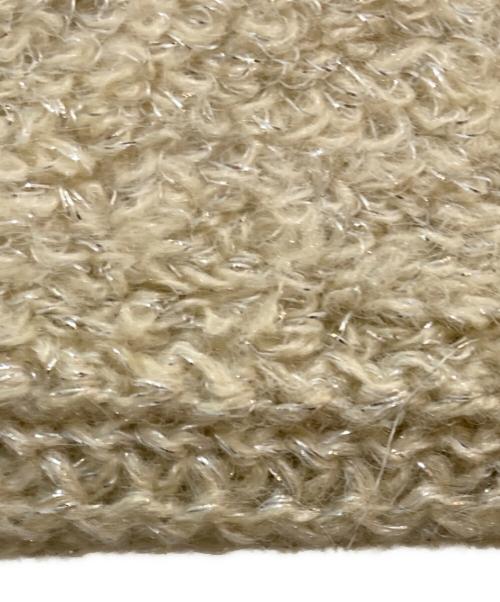 Mila Owen（ミラオーウェン）Mila Owen (ミラオーウェン) 金釦ノーカラーコンパクトラメニットジャケット ベージュ サイズ:1の古着・服飾アイテム