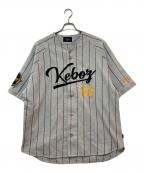 KEBOZケボズ）の古着「ベースボールシャツ」｜グレー