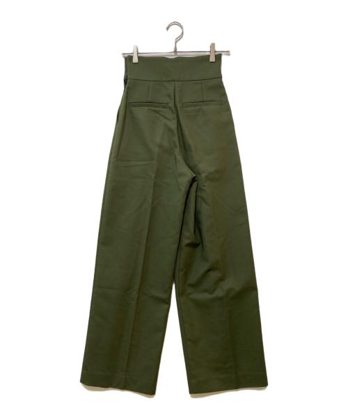 COLUMN（コラム）COLUMN (コラム) ツイルハイウエストパンツ グリーン サイズ:34の古着・服飾アイテム