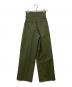 COLUMN (コラム) ツイルハイウエストパンツ グリーン サイズ:34：5000円
