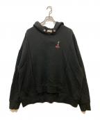 Palm Angels×MONCLER GENIUSパーム エンジェルス×モンクレール ジーニアス）の古着「コラボプリントパーカー　E209L8000850」｜ブラック